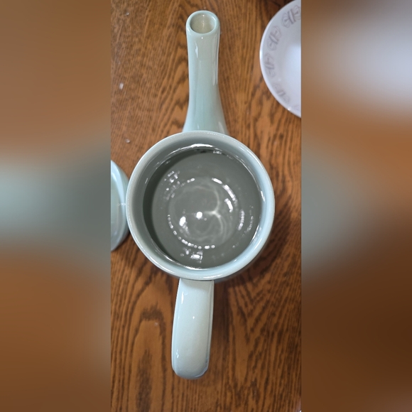 Spode Flemish Green Coffee POT Mid-Century Modern 1950's BEAUTIFUL - Picture 6 of 6